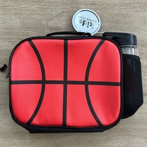 Kids Inmocean Boys Lunch Box Carrier with Water Bottle Basketball